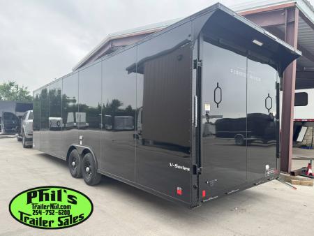 New 2026 Continental Cargo 8.5X28 CAR HAULER UPGRADED .080 EXTERIOR / REAR WING Cargo / Enclosed Trailer