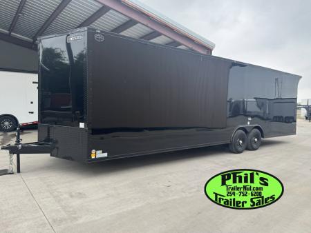 New 2026 Continental Cargo 8.5X28 CAR HAULER UPGRADED .080 EXTERIOR / REAR WING Cargo / Enclosed Trailer