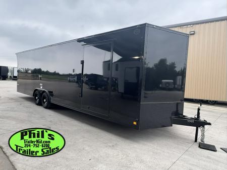 New 2026 Continental Cargo 8.5X28 CAR HAULER UPGRADED .080 EXTERIOR / REAR WING Cargo / Enclosed Trailer
