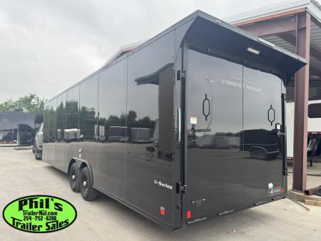New 2026 Continental Cargo 8.5X28 CAR HAULER UPGRADED .080 EXTERIOR / REAR WING Cargo / Enclosed Trailer