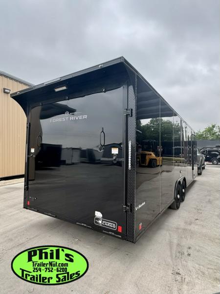New 2026 Continental Cargo 8.5X28 CAR HAULER UPGRADED .080 EXTERIOR / REAR WING Cargo / Enclosed Trailer
