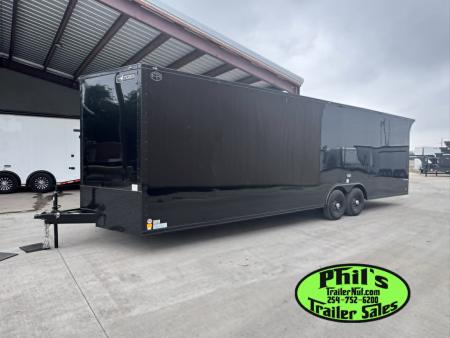 New 2026 Continental Cargo 8.5X28 CAR HAULER UPGRADED .080 EXTERIOR / REAR WING Cargo / Enclosed Trailer