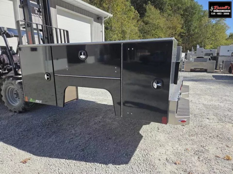 New Martin Truck Bodies Aluminum SSB Service Body DRW 8' Gloss Black SMOOTH APPEARANCE