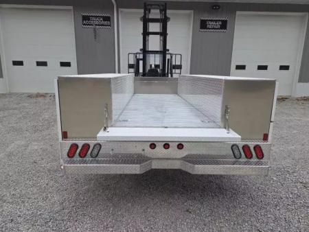 New Martin Truck Bodies Aluminum SSB Service Body DRW 84" CA Cab and Chassis White