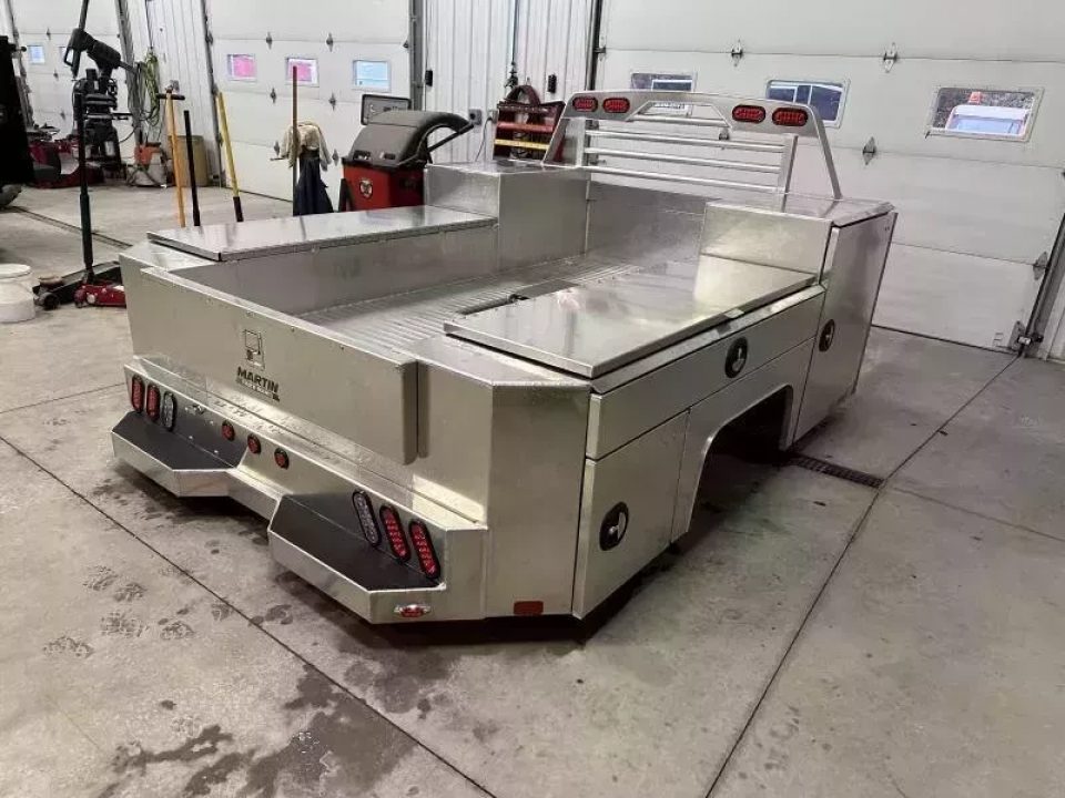 New Martin Truck Bodies Aluminum Gooseneck Service Body DRW 60" CA Cab and Chassis SMOOTH APPEARANCE