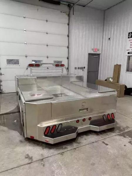 New Martin Truck Bodies Aluminum Gooseneck Service Body DRW 60" CA Cab and Chassis