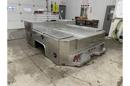 New Martin Truck Bodies Aluminum Gooseneck Service Body DRW 60  CA Cab and Chassis Diamond Tread
