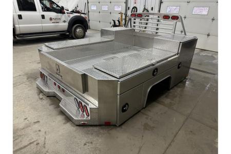 New Martin Truck Bodies Aluminum Gooseneck Service Body DRW 60" CA Cab and Chassis Diamond Tread