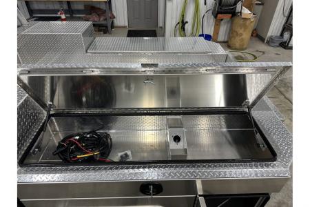 New Martin Truck Bodies Aluminum Gooseneck Service Body DRW 60" CA Cab and Chassis Diamond Tread
