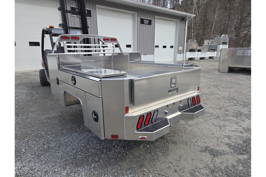 New Martin Truck Bodies Aluminum Gooseneck Service Body SRW 8' SMOOTH APPEARANCE