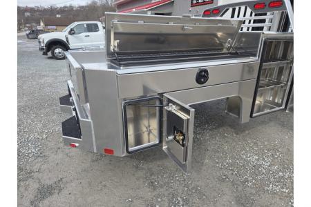 New Martin Truck Bodies Aluminum Gooseneck Service Body SRW 8' SMOOTH APPEARANCE