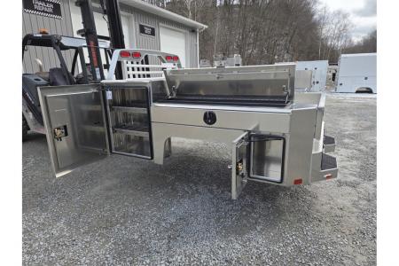 New Martin Truck Bodies Aluminum Gooseneck Service Body SRW 8' SMOOTH APPEARANCE