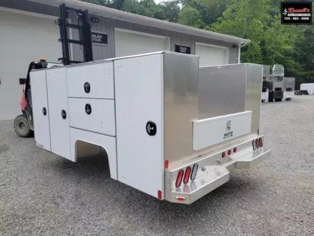 New Martin Truck Bodies Aluminum HSB Service Body DRW 84  CA Cab and Chassis 57  Tall Compartments