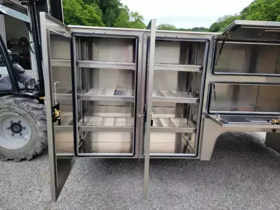 New Martin Truck Bodies HSB Service Body DRW 84" CA Cab and Chassis 57" Tall Compartments