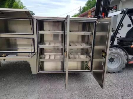 New Martin Truck Bodies HSB Service Body DRW 84" CA Cab and Chassis 57" Tall Compartments