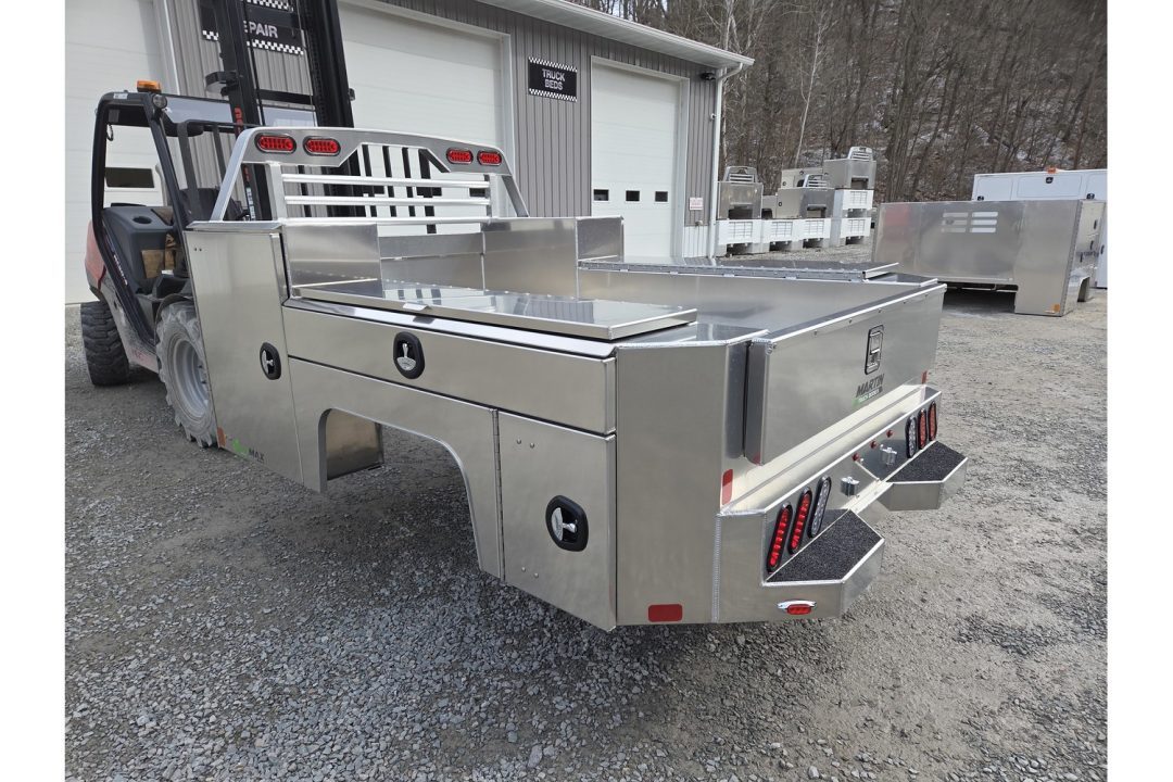 New Martin Truck Bodies Aluminum Gooseneck Service Body SRW 8' SMOOTH APPEARANCE