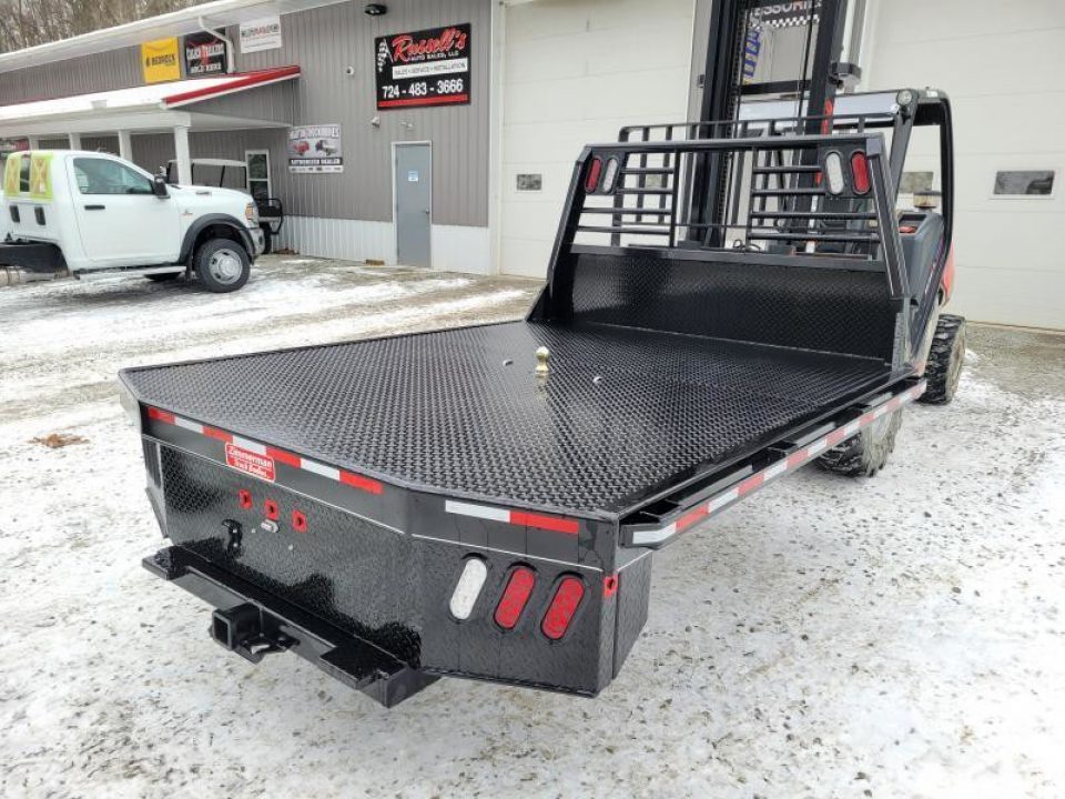 New Zimmerman Truck Bodies DRW Longbed 8' Flatbed with B&W Turnover Ball 3000XL
