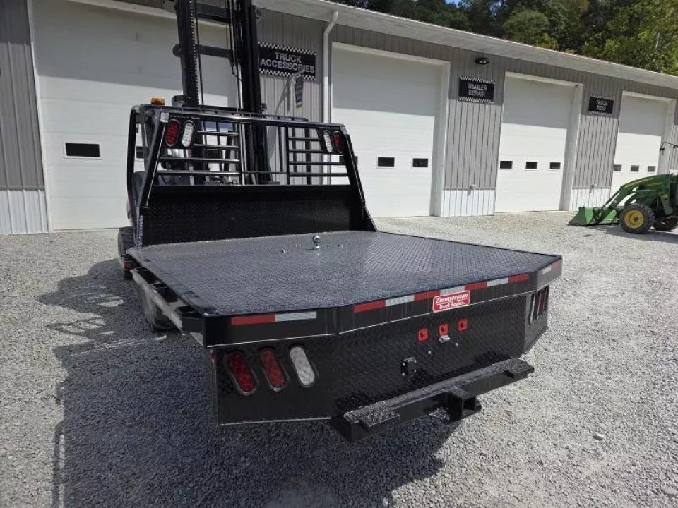 New Zimmerman Truck Bodies SRW Shortbed Flatbed with B&W Turnover Ball 3000XL