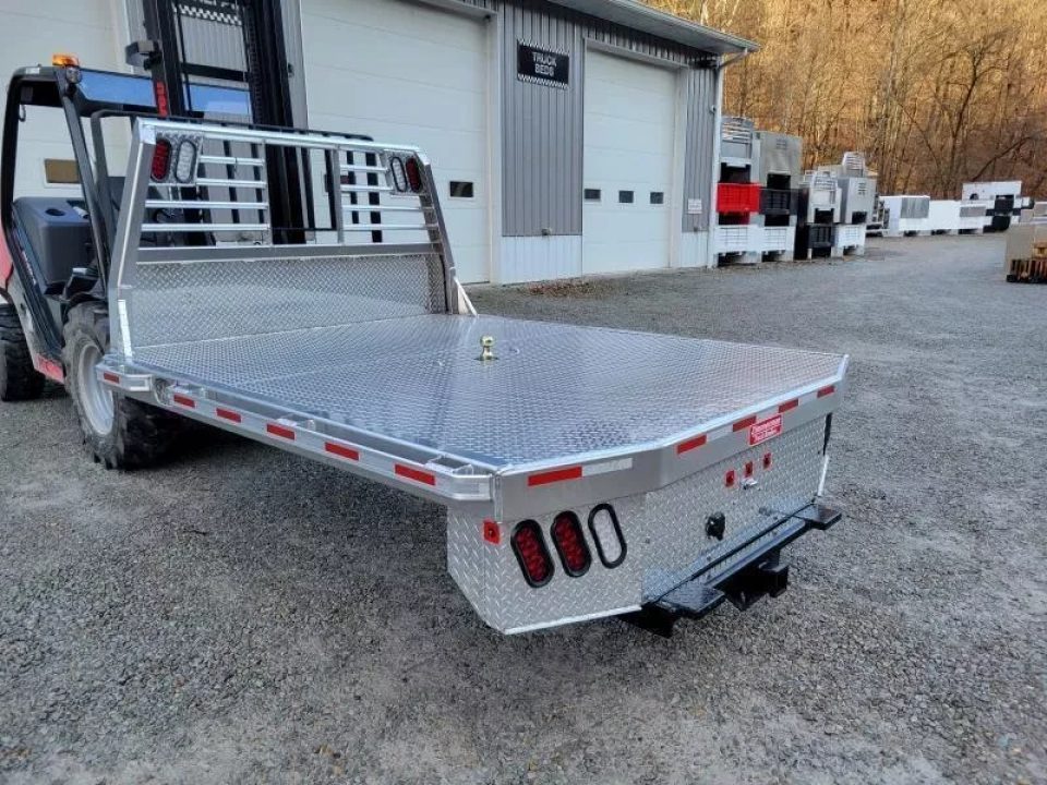 New Zimmerman Truck Bodies SRW Longbed 8' Flatbed with B&W Turnover Ball 6000XL