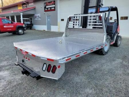New Zimmerman Truck Bodies SRW Longbed 8' Flatbed with B&W Turnover Ball 6000XL