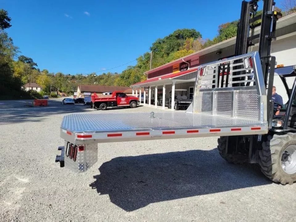 New Zimmerman Flatbed 60" CA DRW Chassis 97x114 with B&W Turnover Ball 6000XL