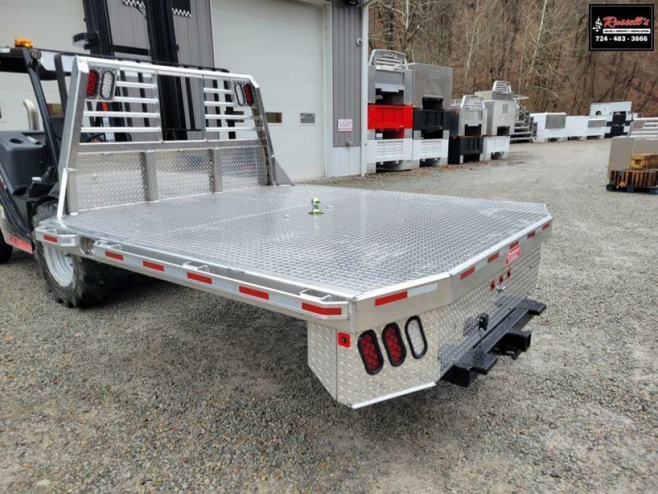 New Zimmerman Truck Bodies 8' DRW Longbed Flatbed with B&W Turnover Ball