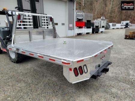 New Zimmerman Truck Bodies 8' DRW Longbed Flatbed with B&W Turnover Ball