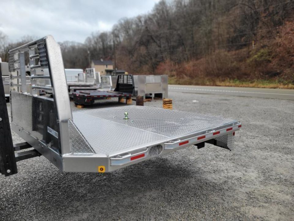New Zimmerman Truck Bodies 8' DRW Longbed Flatbed with B&W Turnover Ball