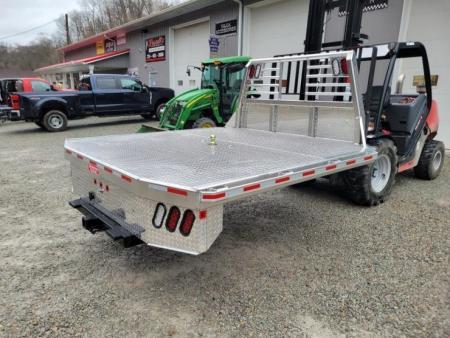 New Zimmerman Truck Bodies 8' DRW Longbed Flatbed with B&W Turnover Ball