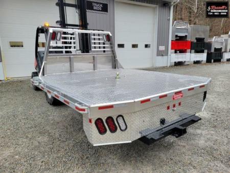 New Zimmerman Truck Bodies 8' DRW Longbed Flatbed with B&W Turnover Ball