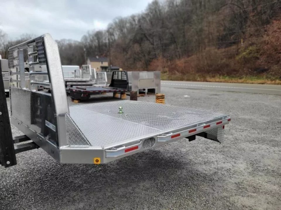 New Zimmerman Truck Bodies 8' DRW Longbed Flatbed with B&W Turnover Ball