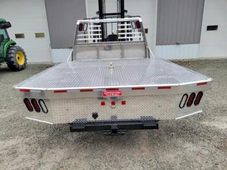 New Zimmerman Truck Bodies 8' DRW Longbed Flatbed with B&W Turnover Ball