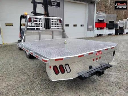 New Zimmerman Truck Bodies 8' DRW Longbed Flatbed with B&W Turnover Ball