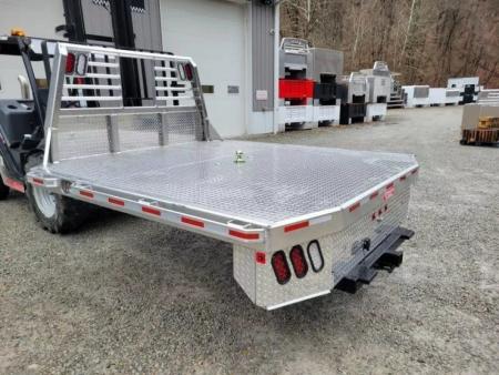 New Zimmerman Truck Bodies 8' DRW Longbed Flatbed with B&W Turnover Ball