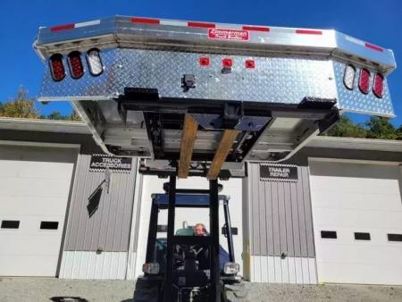 New Zimmerman Truck Bodies SRW Shortbed Flatbed with B&W Turnover Ball
