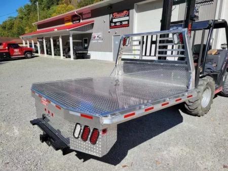 New Zimmerman Truck Bodies SRW Shortbed Flatbed with B&W Turnover Ball