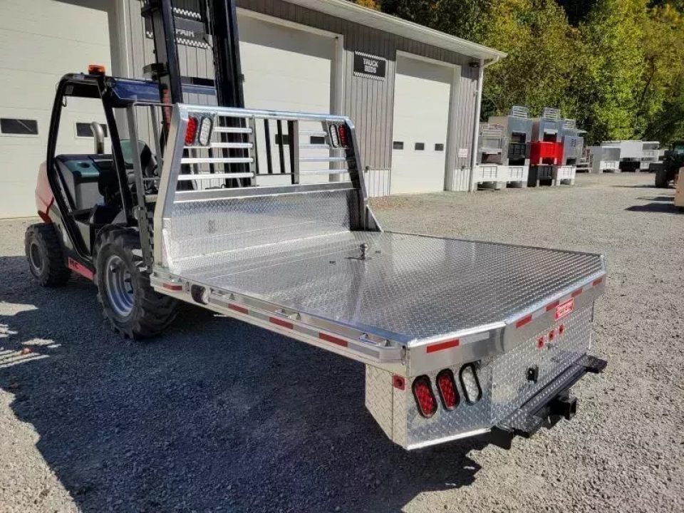 New Zimmerman Truck Bodies SRW Shortbed Flatbed with B&W Turnover Ball