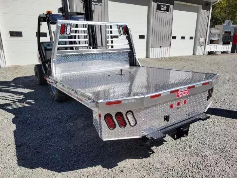 New Zimmerman Truck Bodies SRW Shortbed Flatbed with B&W Turnover Ball