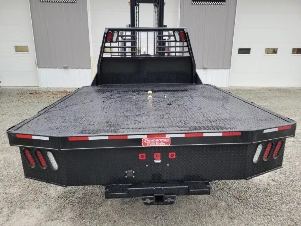 New Zimmerman Flatbed 60" CA DRW Chassis 97x114 with B&W Turnover Ball 3000XL