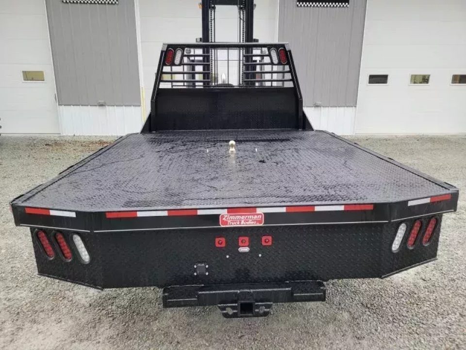 New Zimmerman Flatbed 60" CA DRW Chassis 97x114 with B&W Turnover Ball 3000XL