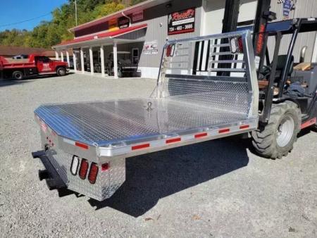 New Zimmerman Truck Bodies SRW Shortbed Flatbed with B&W Turnover Ball