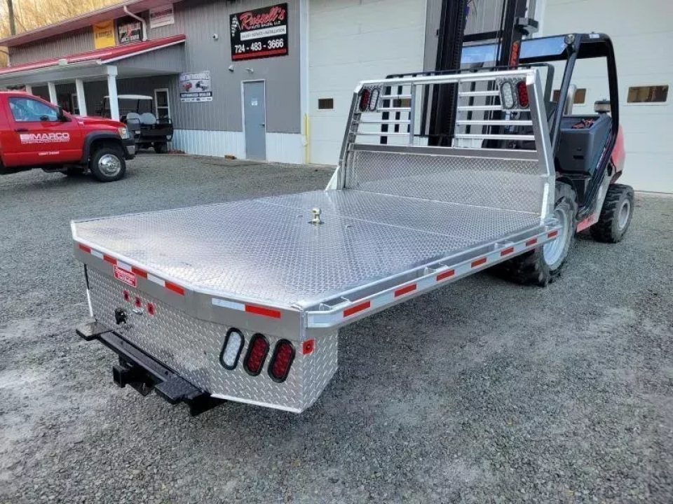 New Zimmerman Truck Bodies SRW Longbed 8' Flatbed with B&W Turnover Ball 6000XL