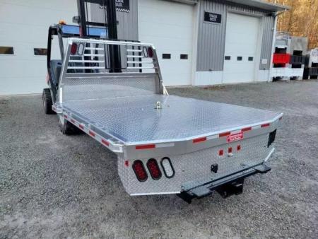 New Zimmerman Truck Bodies SRW Longbed 8' Flatbed with B&W Turnover Ball 6000XL