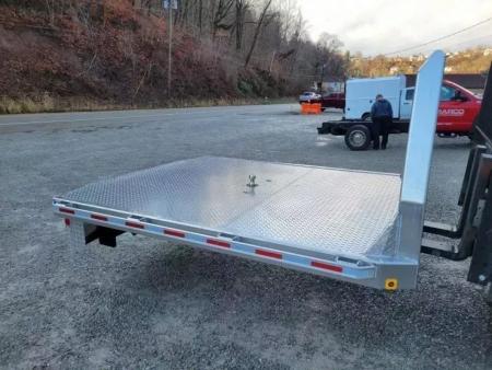 New Zimmerman Truck Bodies SRW Longbed 8' Flatbed with B&W Turnover Ball 6000XL