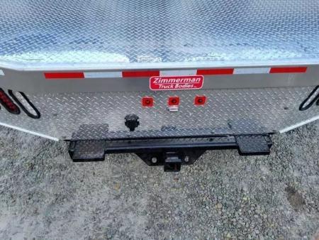 New Zimmerman Truck Bodies SRW Longbed 8' Flatbed with B&W Turnover Ball 6000XL
