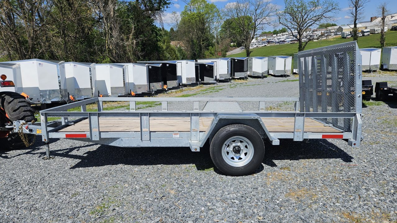 New 2026 Pequea Trailers 80x14SA GALVANIZED Utility Trailer