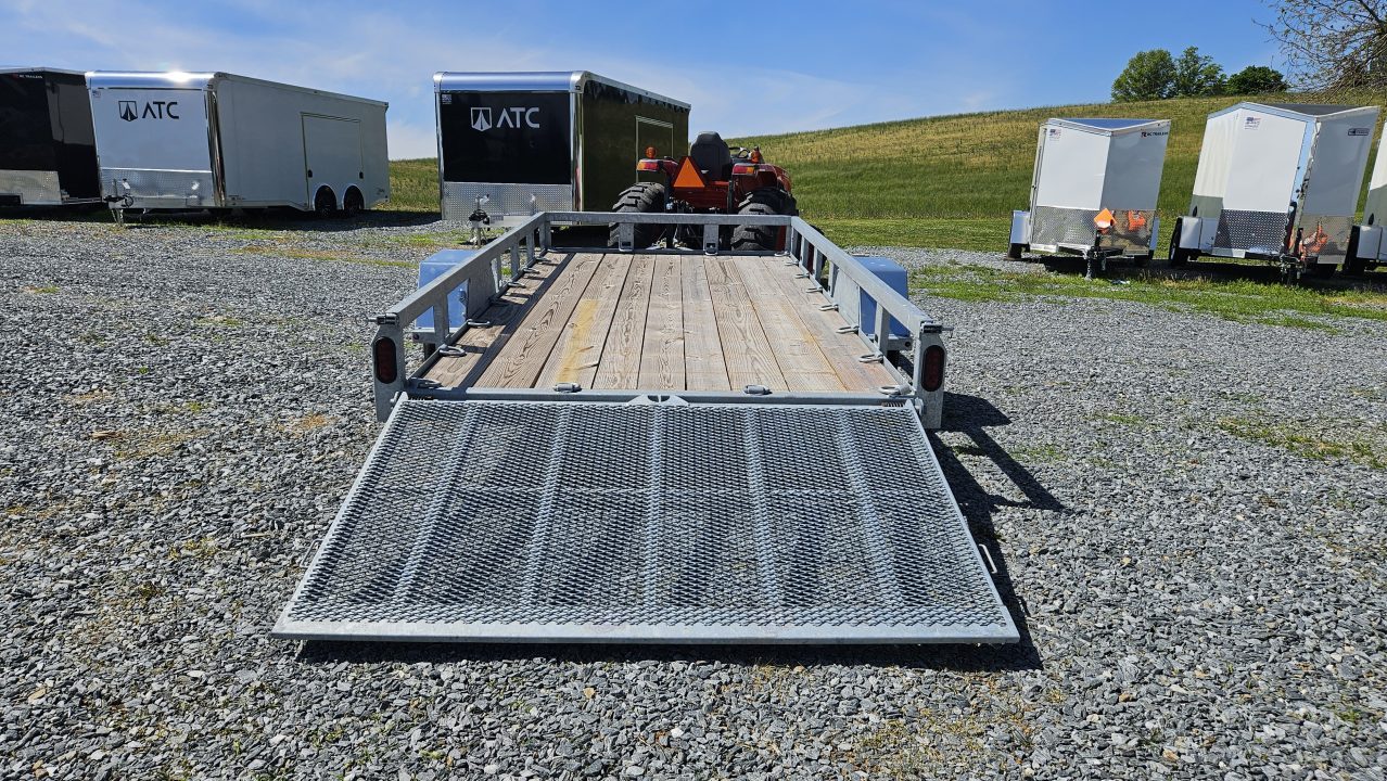 New 2026 Pequea Trailers 80x14SA GALVANIZED Utility Trailer