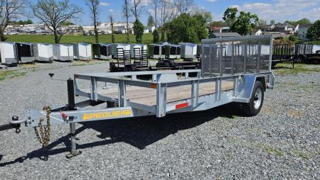New 2026 Pequea Trailers 80x14SA GALVANIZED Utility Trailer