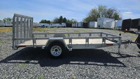 New 2026 Pequea Trailers 80x14SA GALVANIZED Utility Trailer