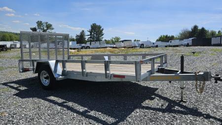 New 2026 Pequea Trailers 80x14SA GALVANIZED Utility Trailer